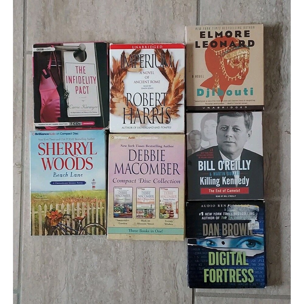 Lot of 7 CD Audiobooks Bill O'Reilly - Imperium - Infidelity Pact - Beach Lane